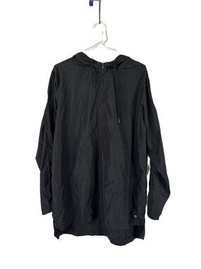 Tavi Noir Zip Front Pullover Windbreaker  Black M